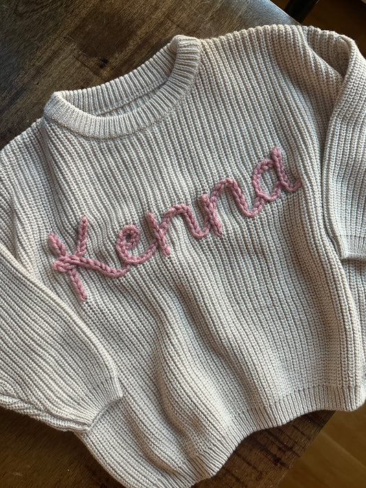 Custom Knit Embroidered Sweaters