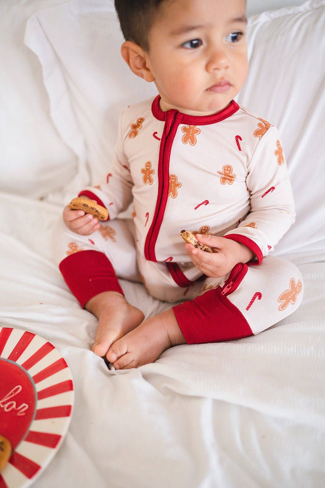 Zipper Romper - Gingerbread