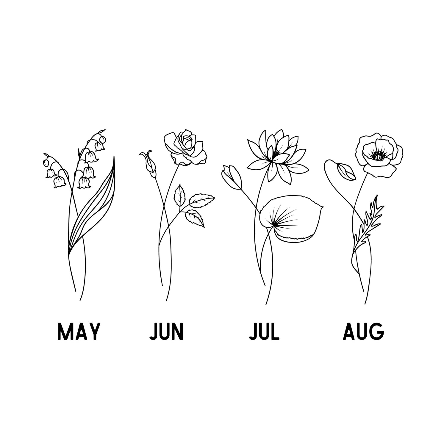 Birth Flower Collection xGRACE In All Things Motherhood
