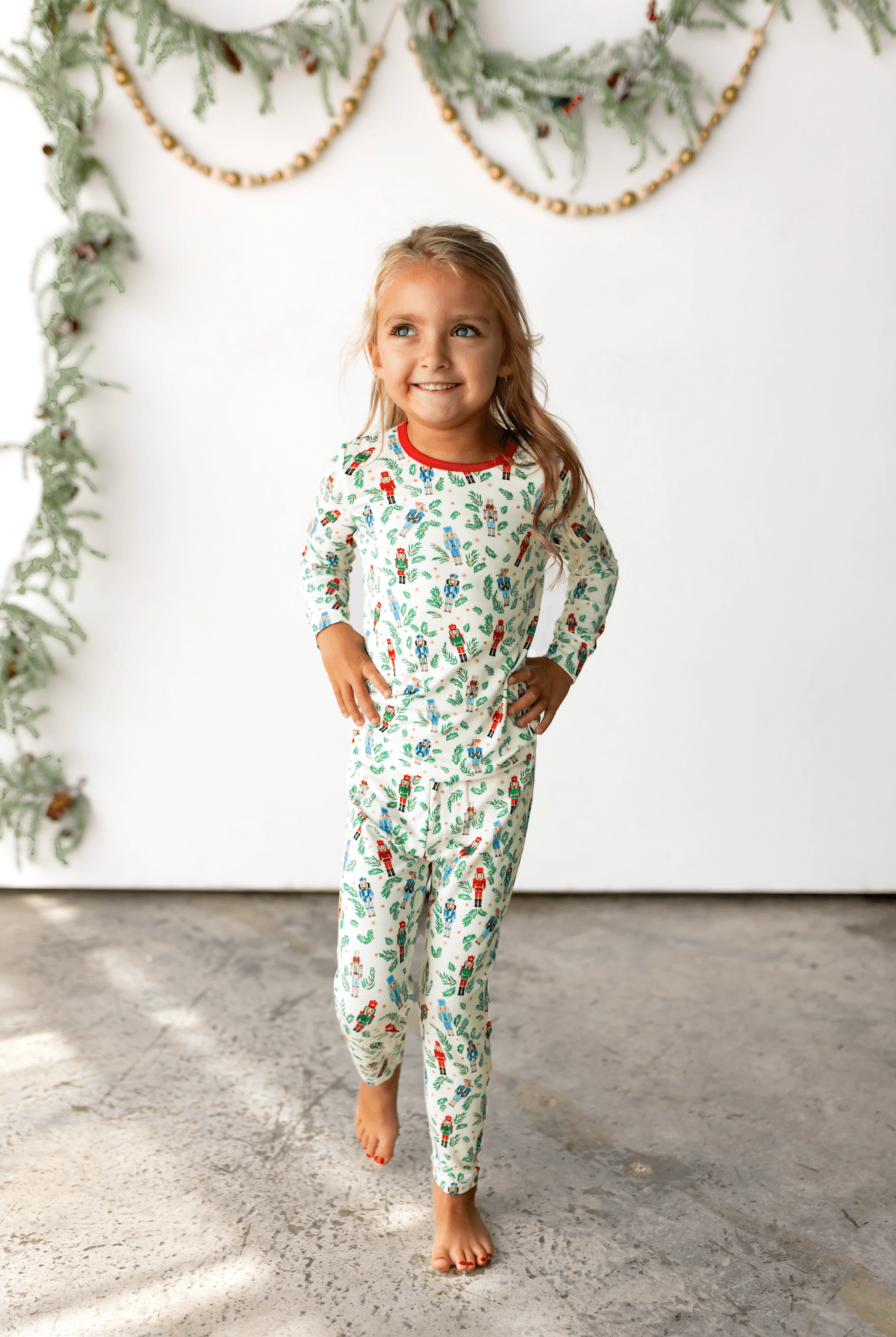 Nutcrackers Midnight March Long Sleeve Pajama Set