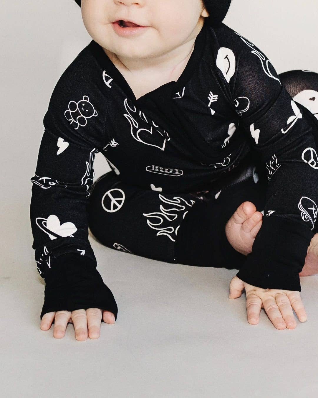 Be Mine | Bamboo Zip Romper