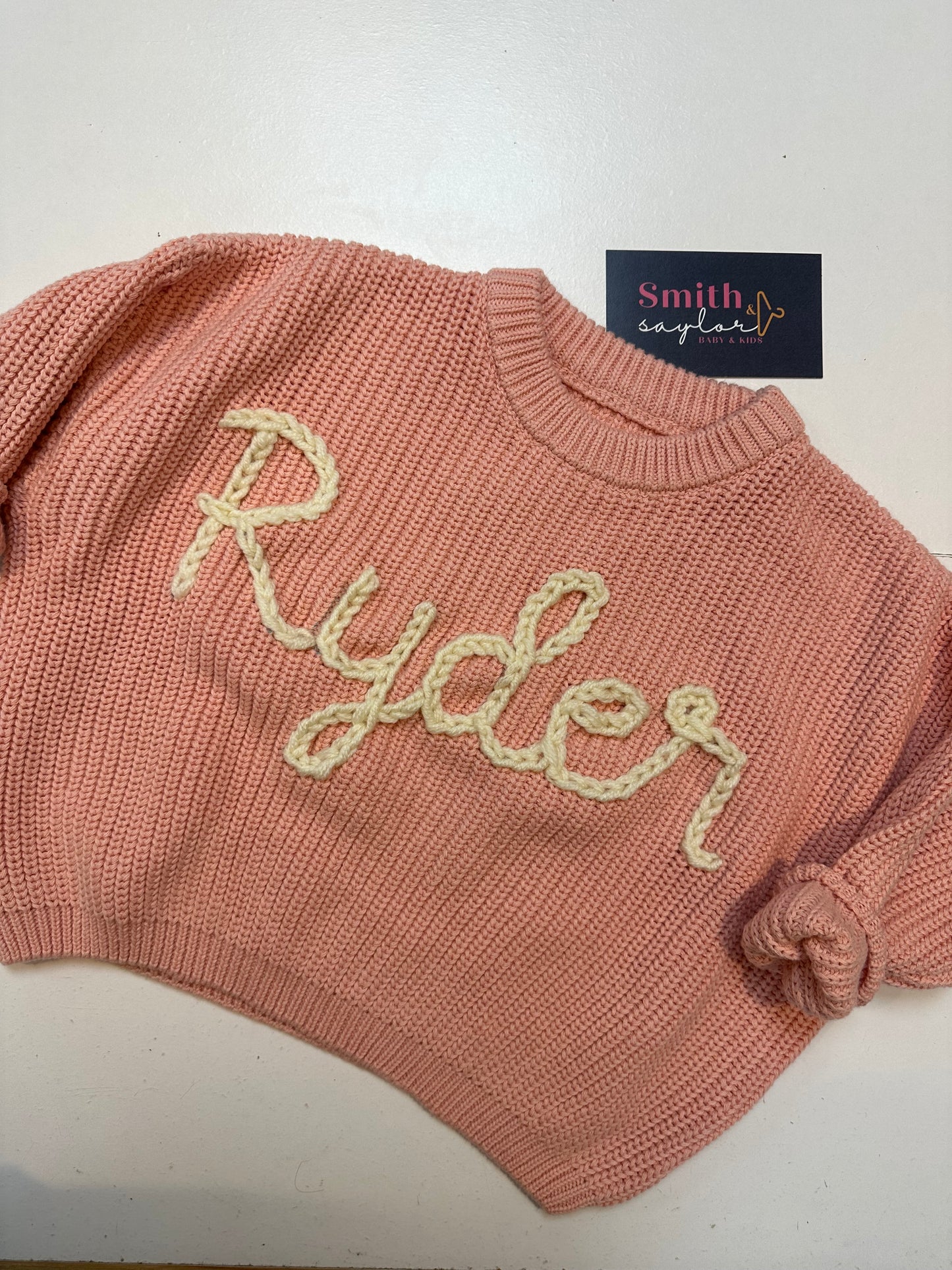 Custom Knit Embroidered Sweaters