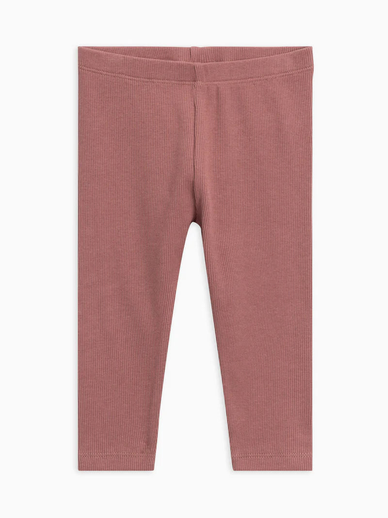 Lennon Ribbed Leggings -Rouge
