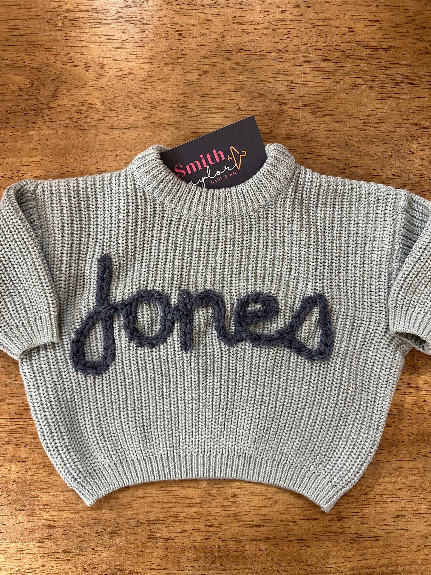 Custom Knit Embroidered Sweaters