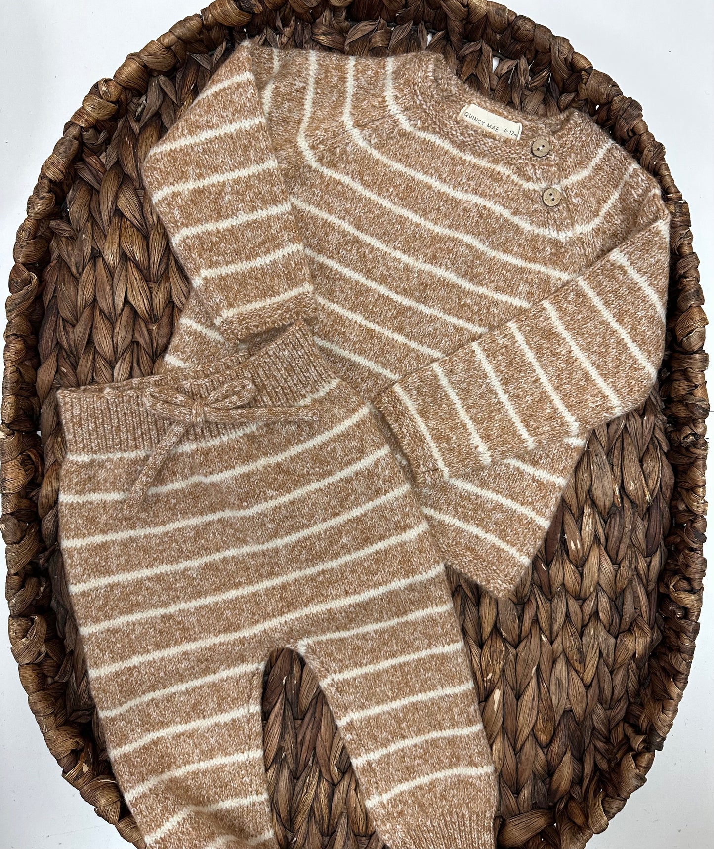 Knit Pant - Cinnamon Stripe