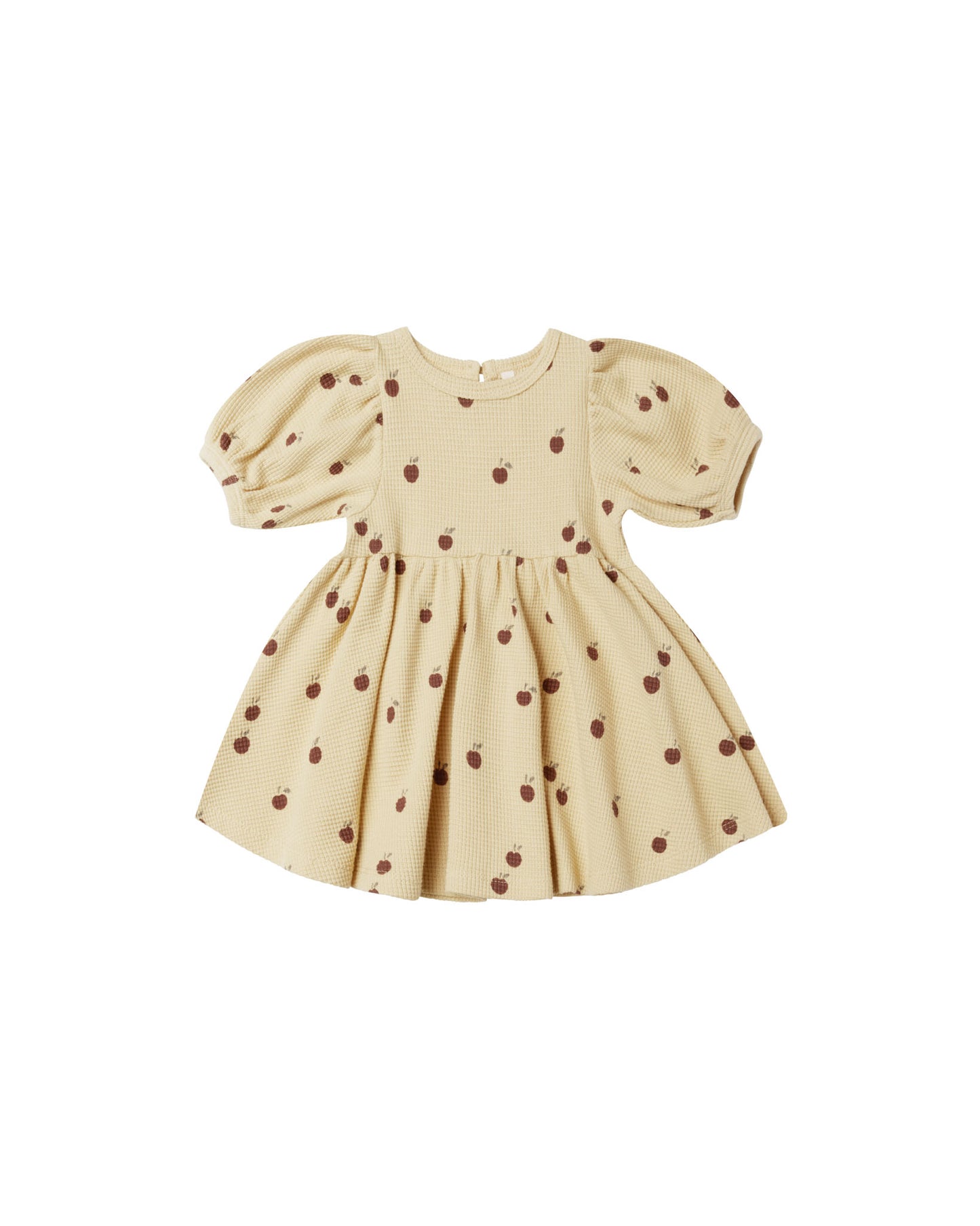 Waffle Dress - Apples