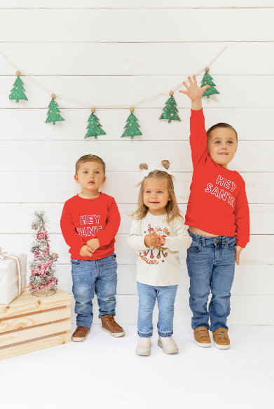 Hey Santa Red Sweatshirt