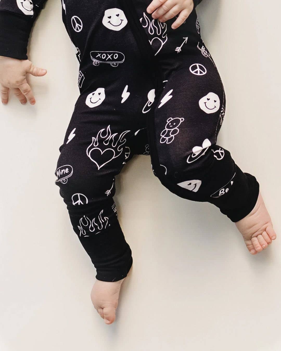 Be Mine | Bamboo Zip Romper