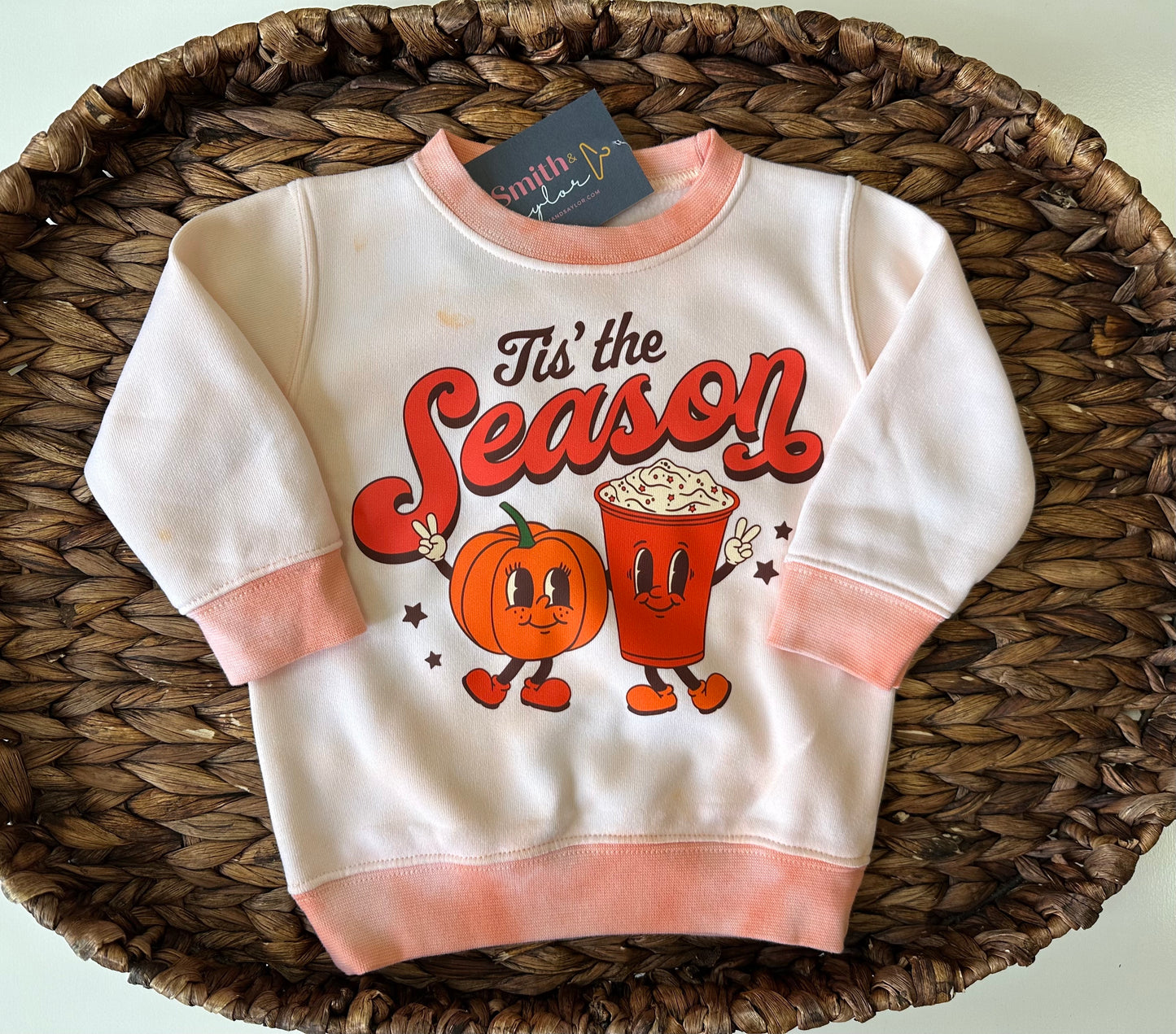 Tie-Dye "Tis The Season" Pumpkin Pullover
