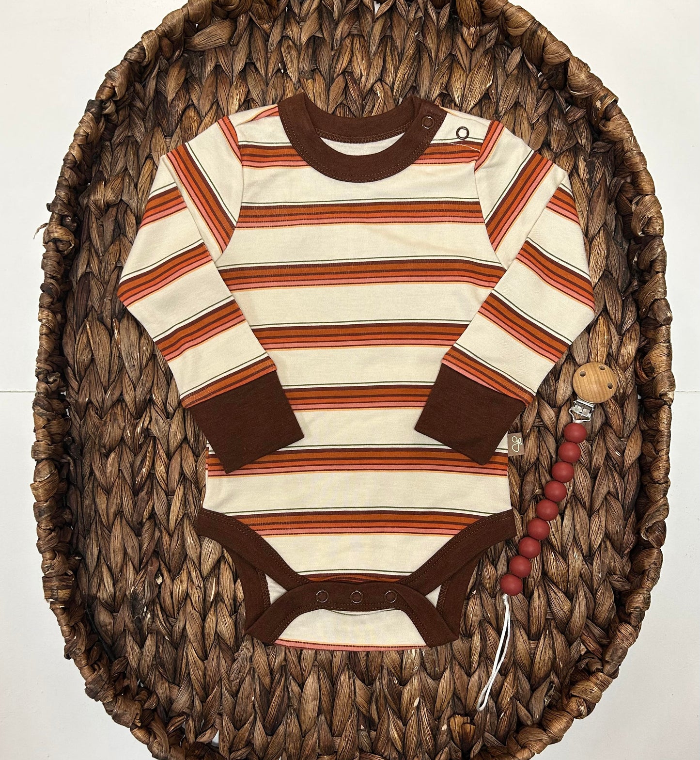 Viscose + Organic Cotton Baby L/S Bodysuit - Trail Mix