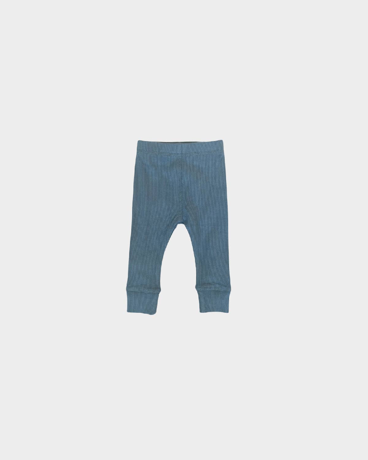 Baby Ribbed Leggings - Teal Blue