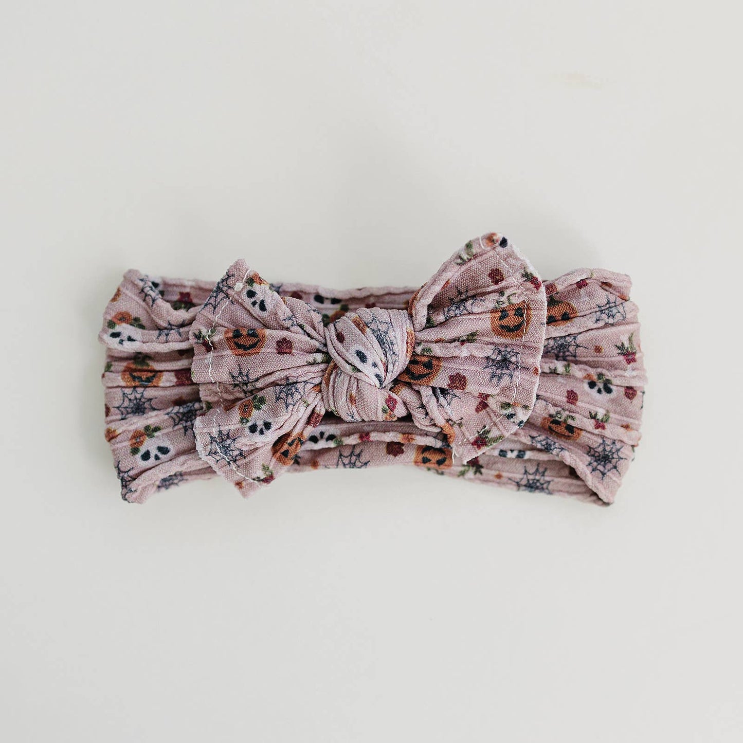 Floral Halloween Cable Knit Nylon Headband