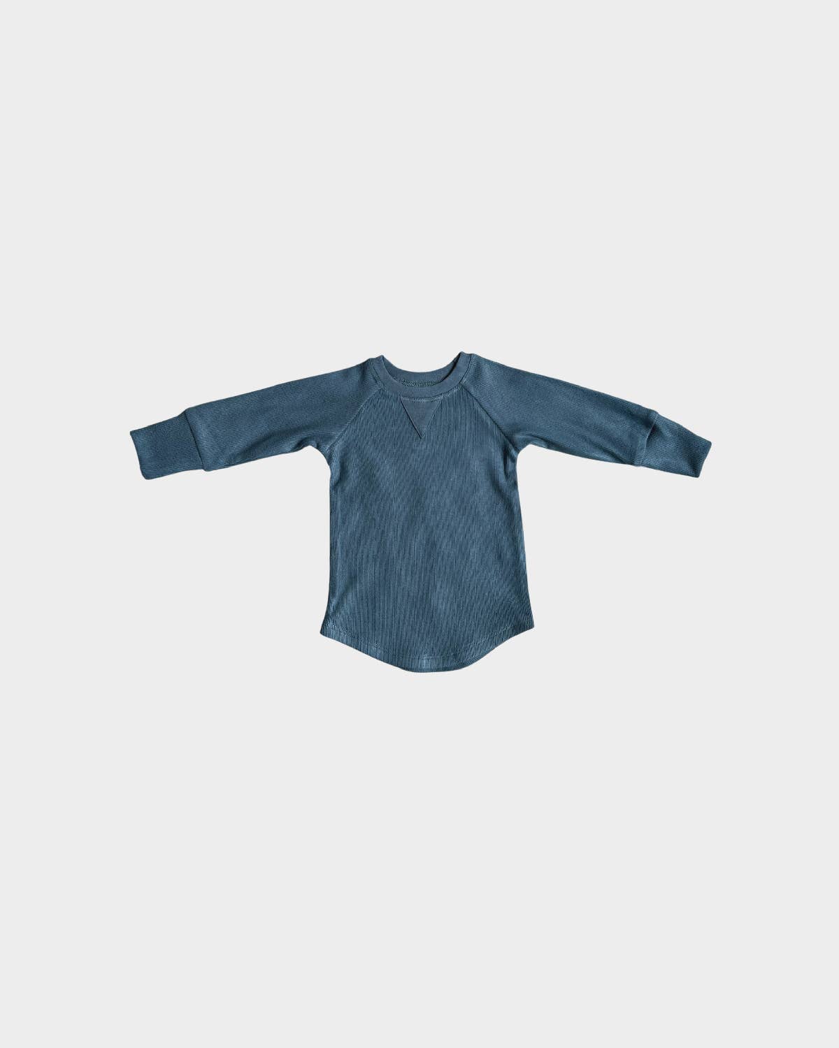 Ribbed Top in Teal Blue
