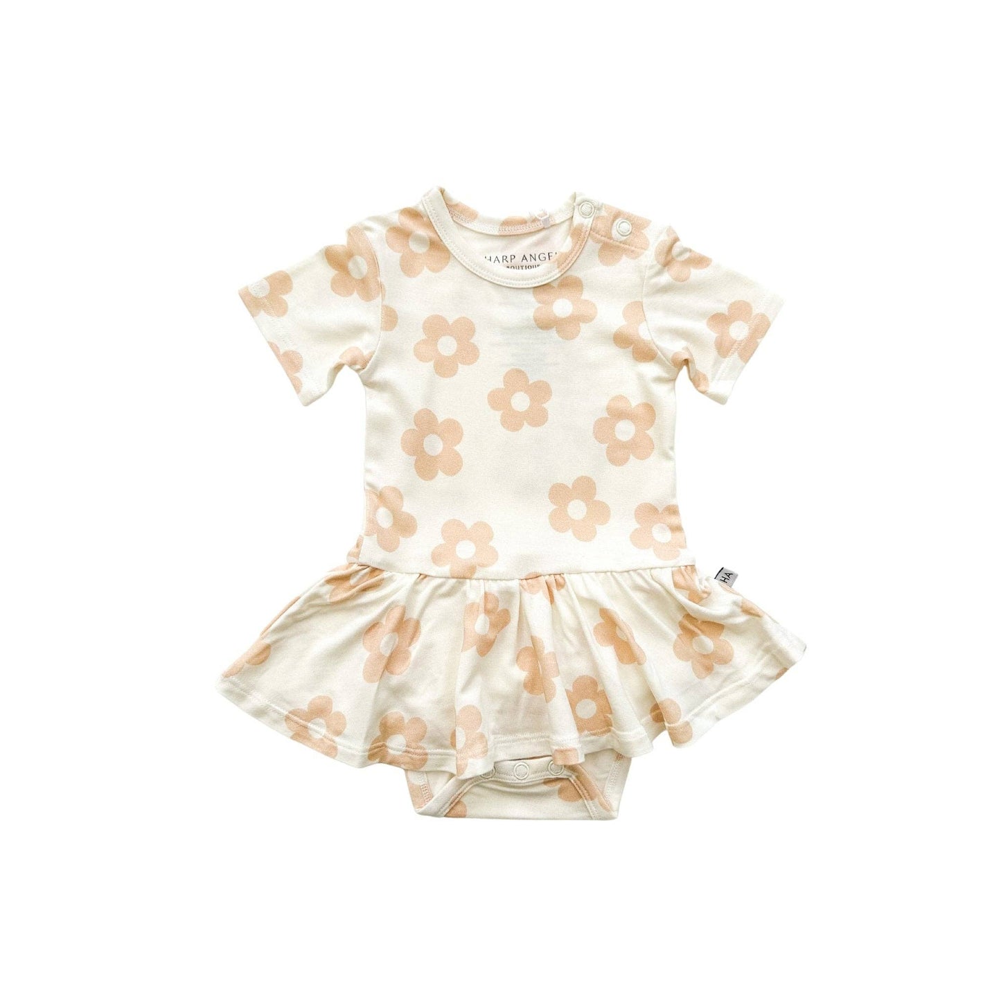 Twirl Skirt Bodysuit - Blush Daisy
