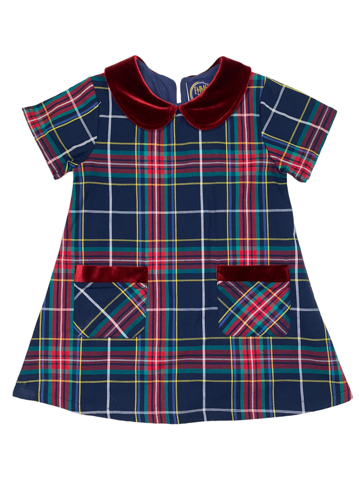 Hazel Dress--Navy/Cinnamon