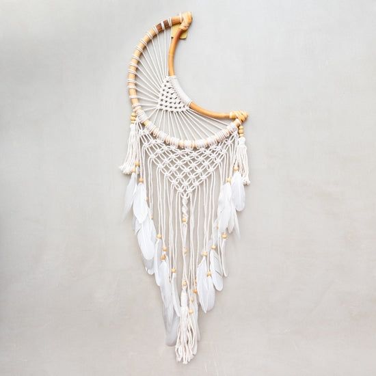 Moon Dreamcatcher Wall Hanging
