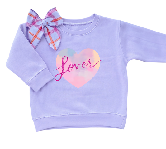 Lover | Girls Valentines Day Sweatshirt