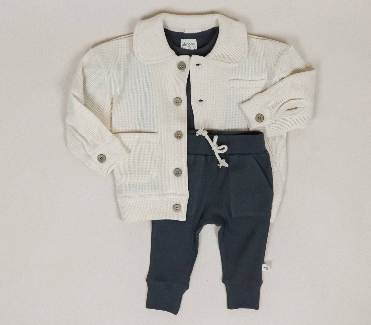 Baby/ Toddler Jacket | Waffle Jacket | Toddler Clothing: Cream Puff