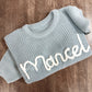 Custom Knit Embroidered Sweaters