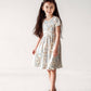 Puff Sleeve Twirl Dress- Hydrangea