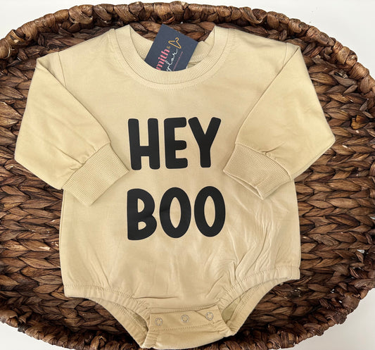 Infant Romper "Hey Boo"