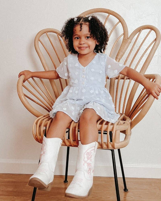 Eden Short Sleeve Dot Dress
