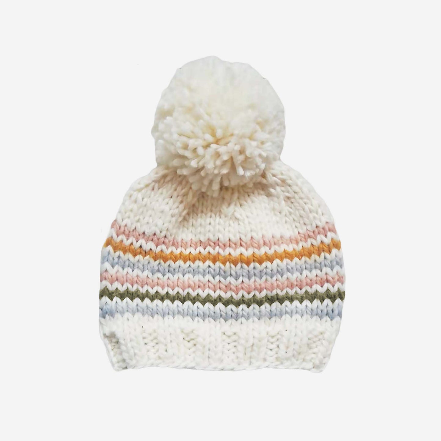 Pastel | Stripe Hat | Hand Knit Kid & Baby