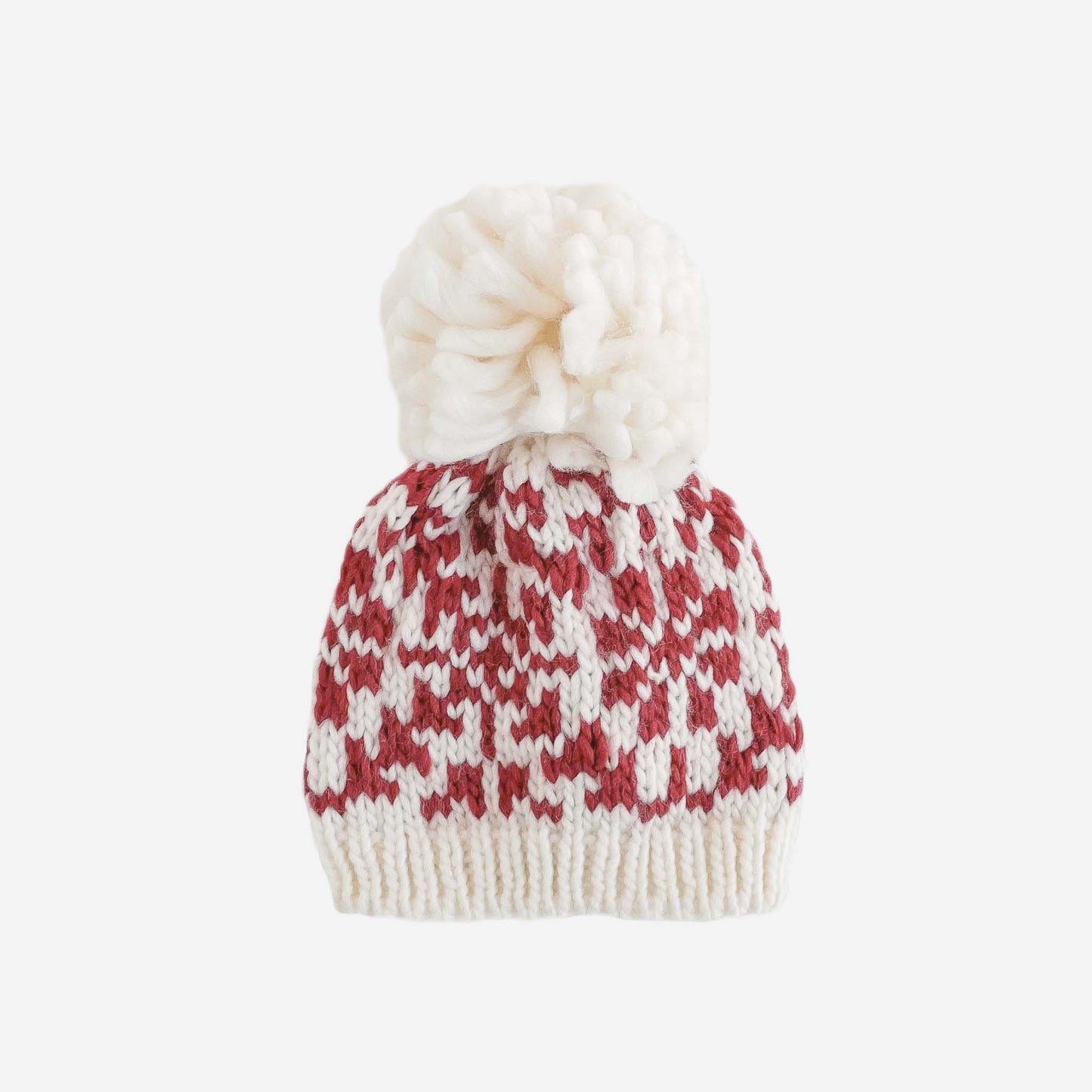 Red Snowflake | Snowfall Hat| Hand Knit