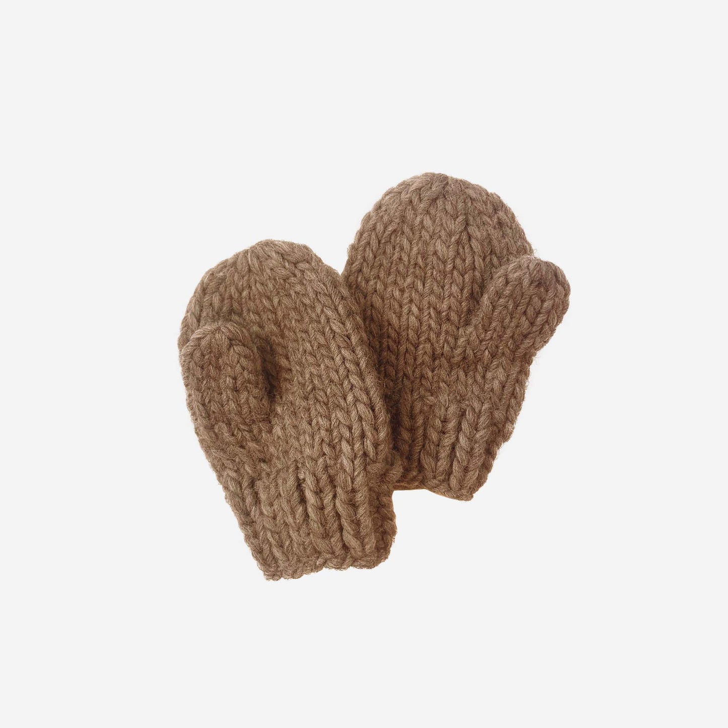 Walnut | Classic Knit Mittens